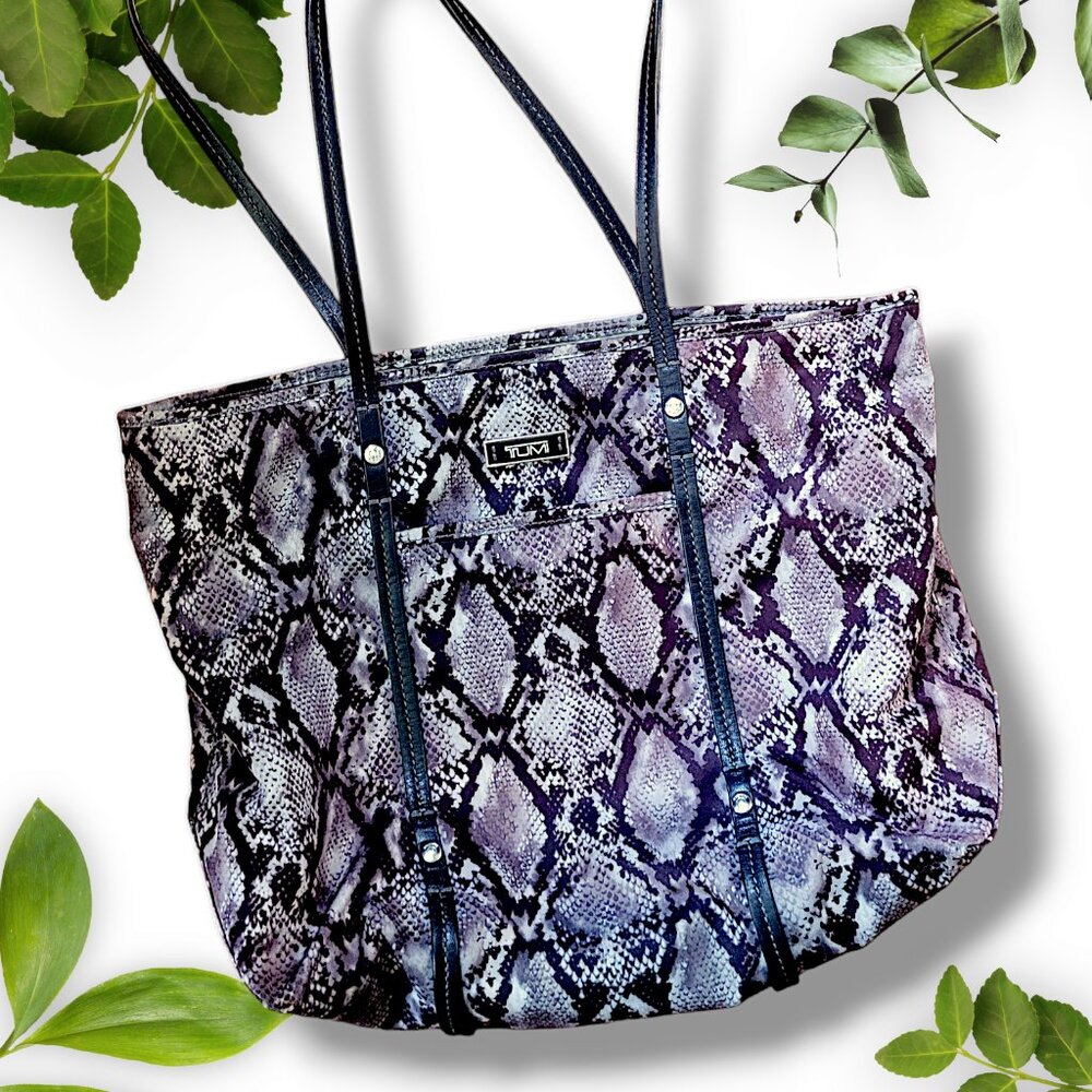 Tumi Nylon Python Shoulder Bag